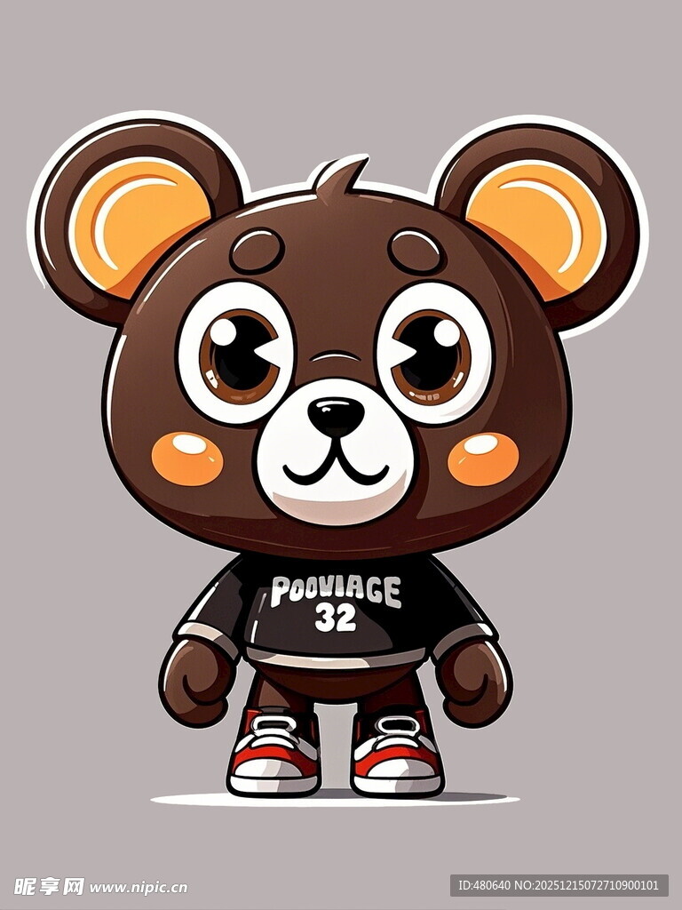 可爱卡通小牛形象