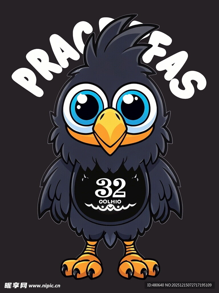 可爱卡通鹦鹉形象设计