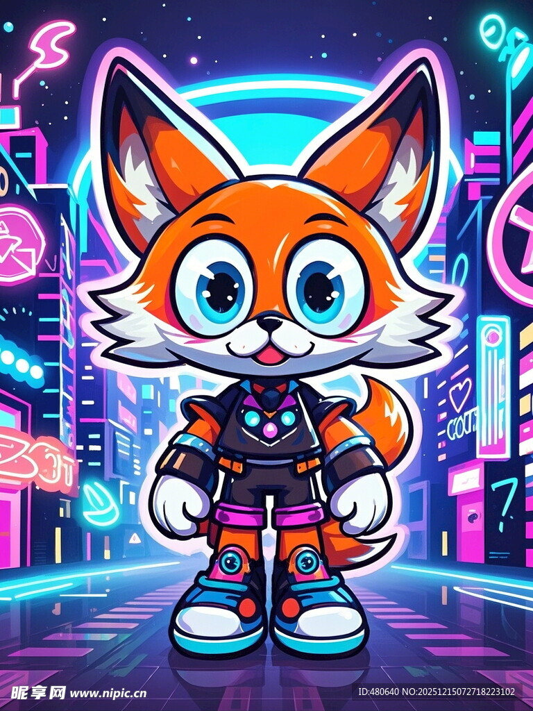未来感狐狸机器人