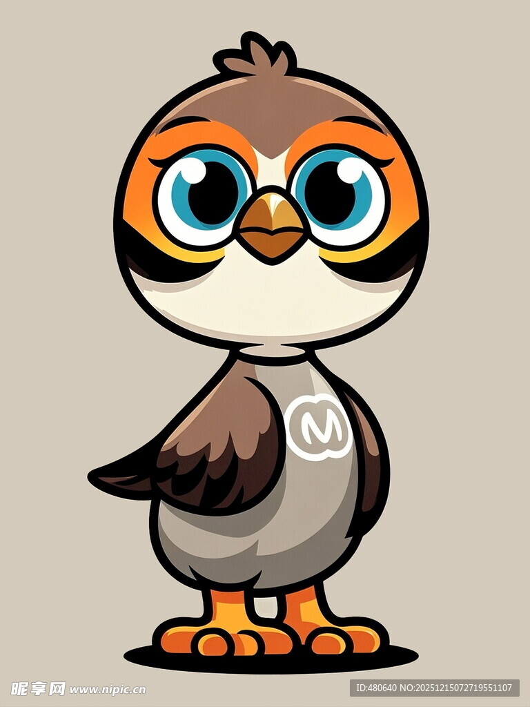 可爱卡通小鸟形象