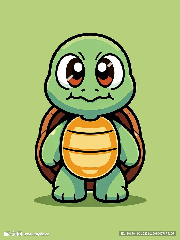 可爱卡通小乌龟形象