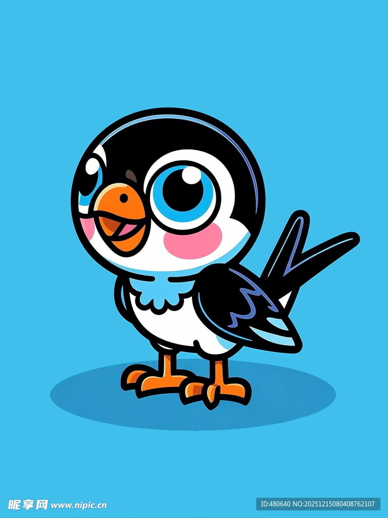 可爱卡通小鸟形象