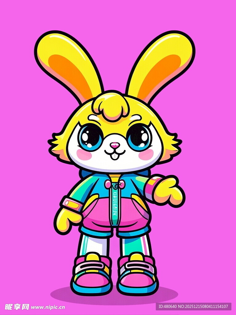时尚可爱的卡通兔子形象