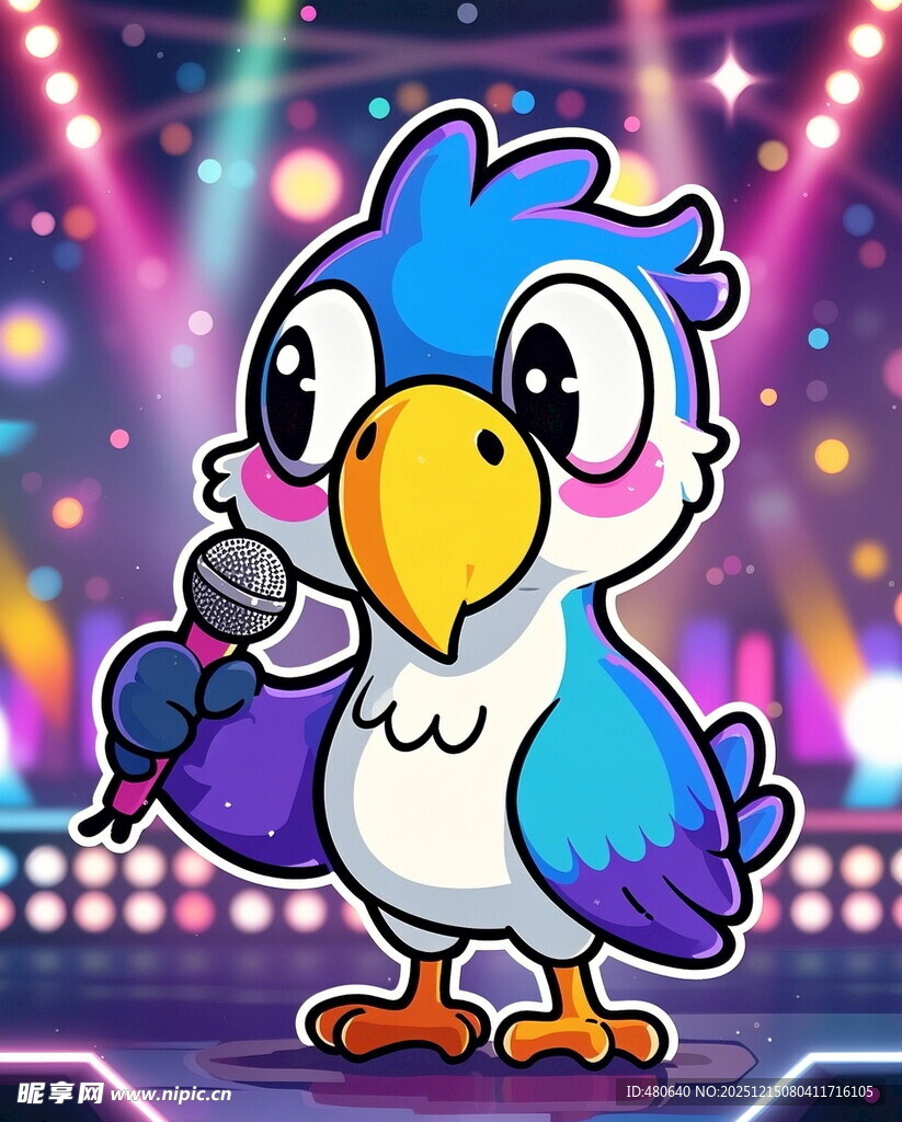 蓝鹦鹉舞台演唱