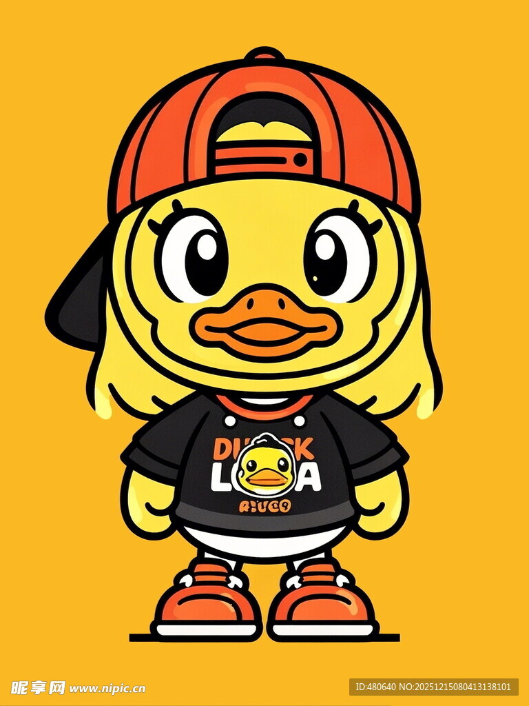 潮酷小黄鸭卡通形象