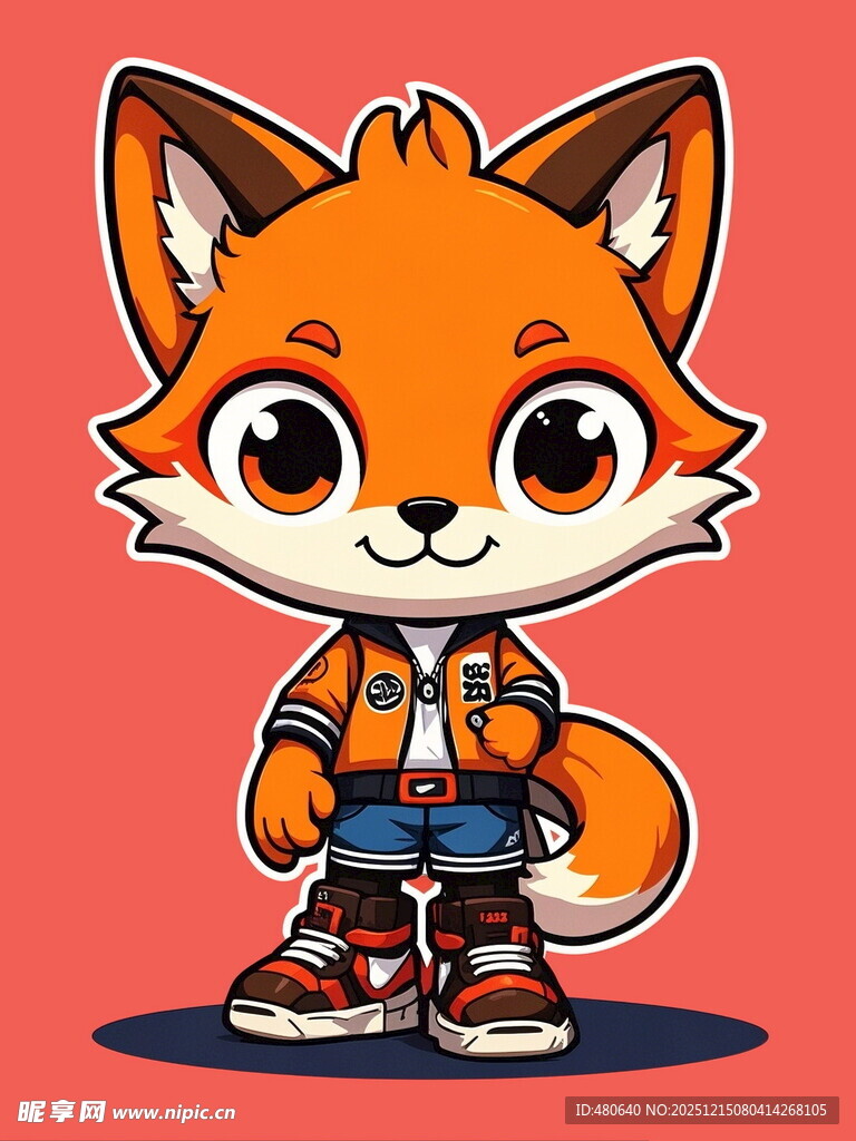 可爱小狐狸卡通形象