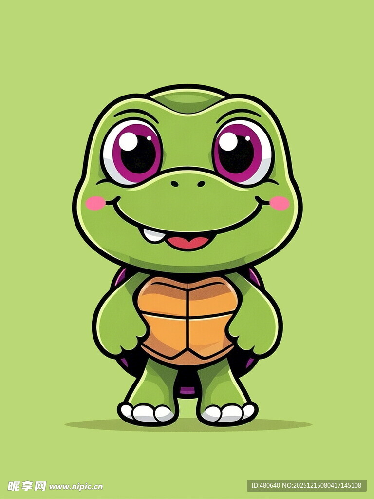 可爱卡通小乌龟形象