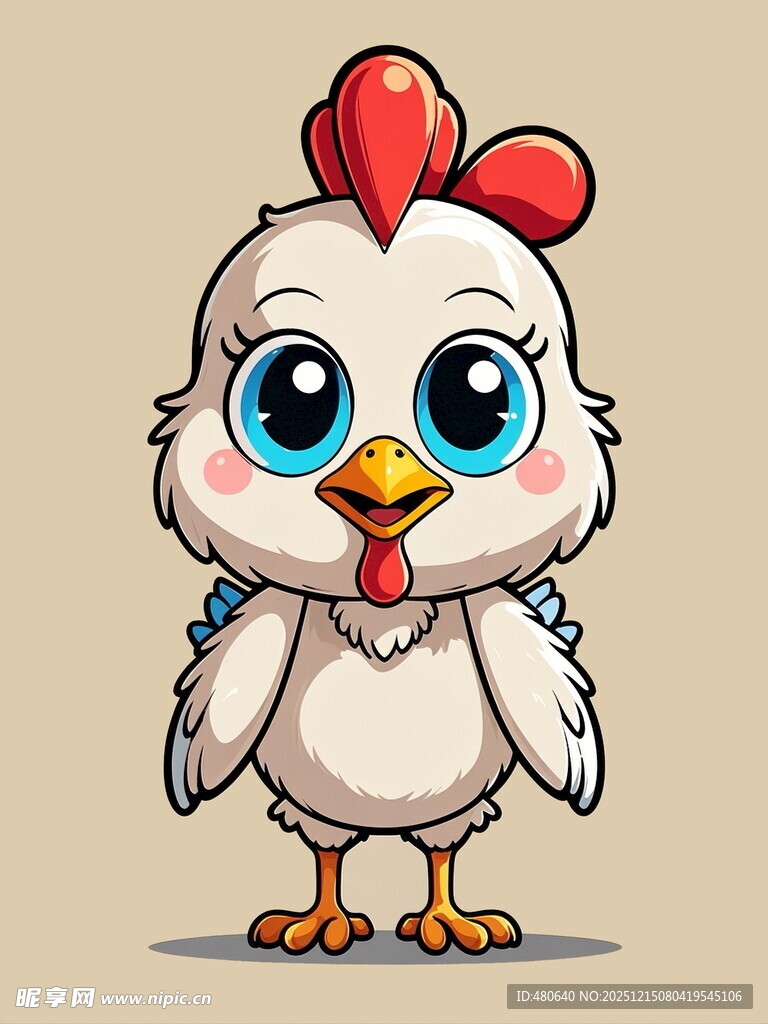 可爱卡通小鸡形象
