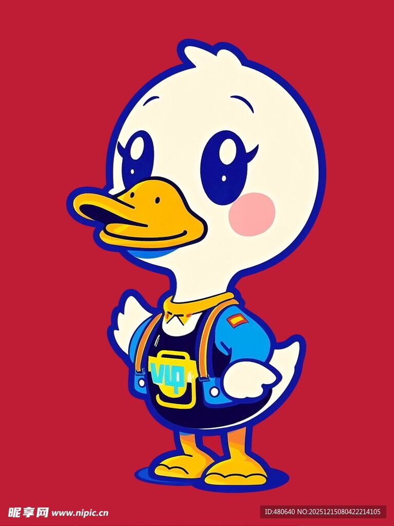 可爱小鸭卡通形象