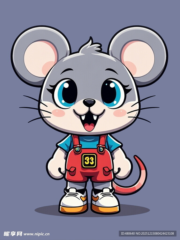可爱卡通小老鼠形象