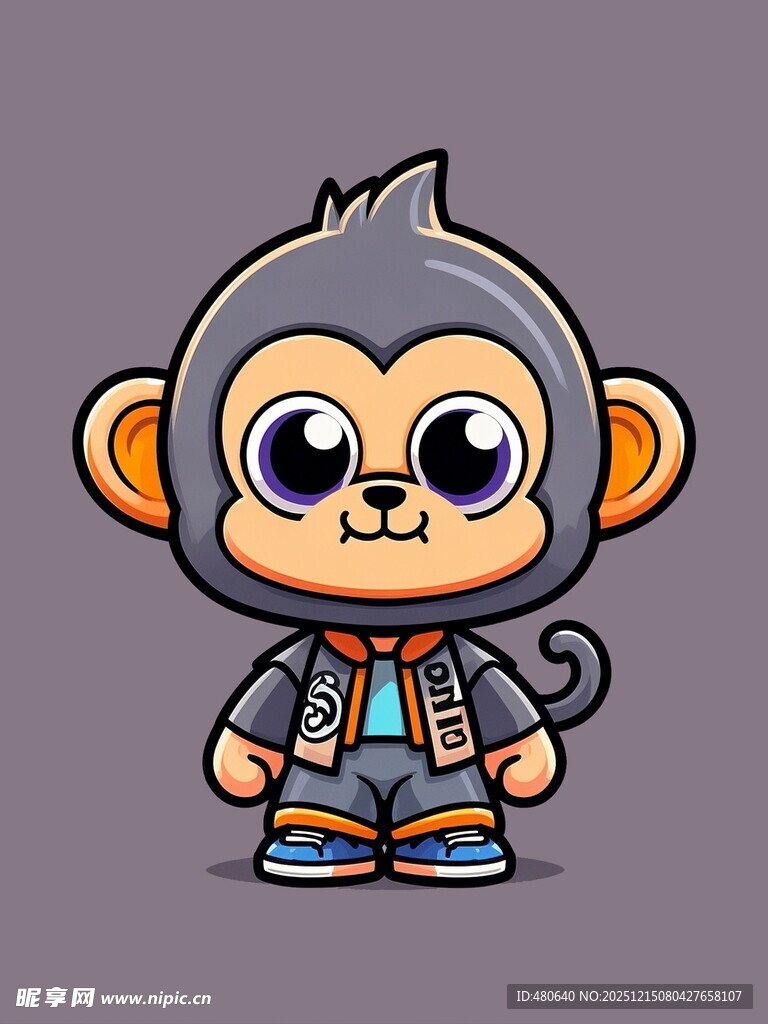 可爱小猴卡通形象