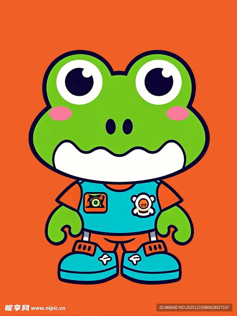 可爱卡通青蛙形象