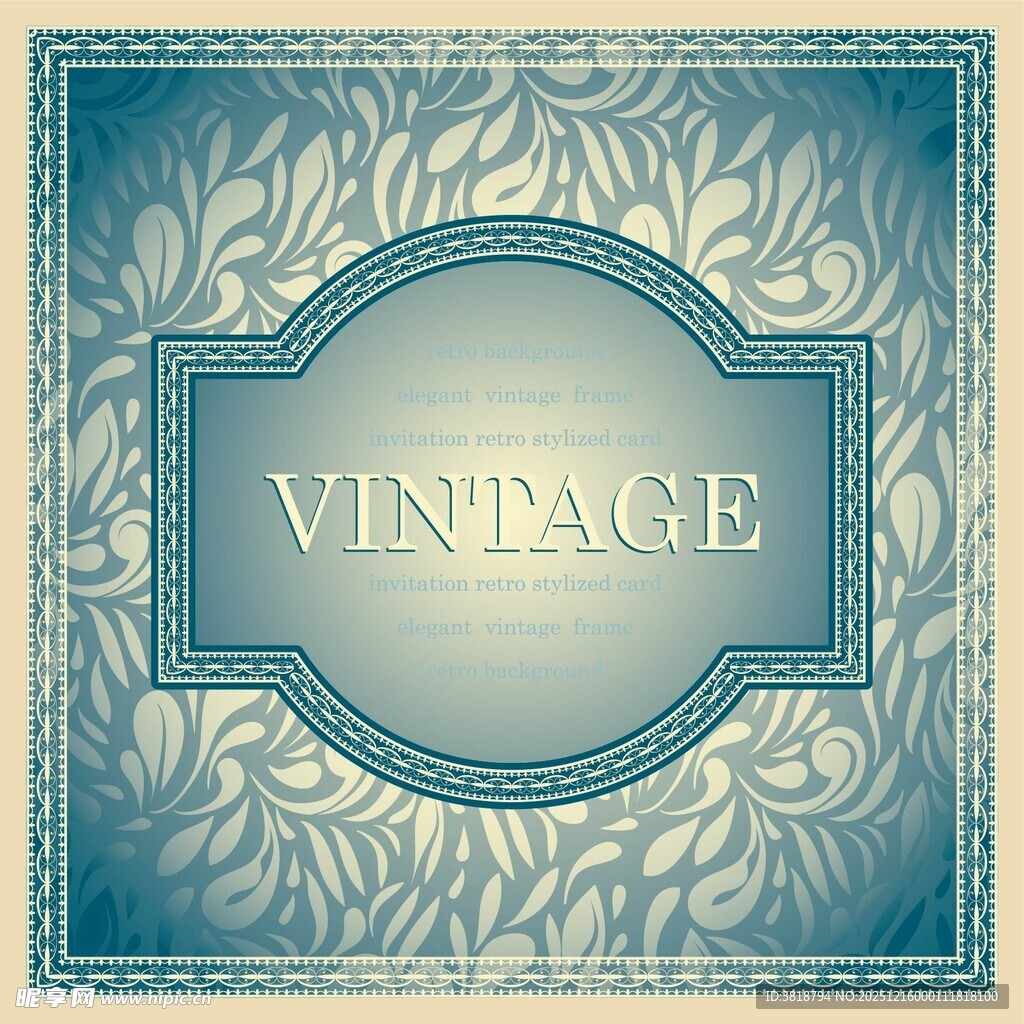 复古风格装饰图案