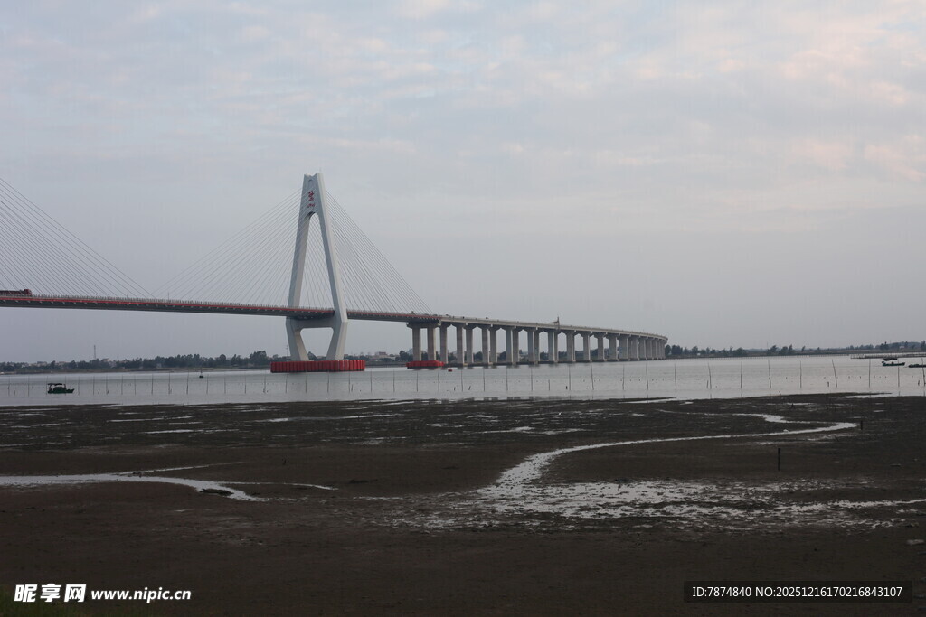 壮观跨海大桥远景