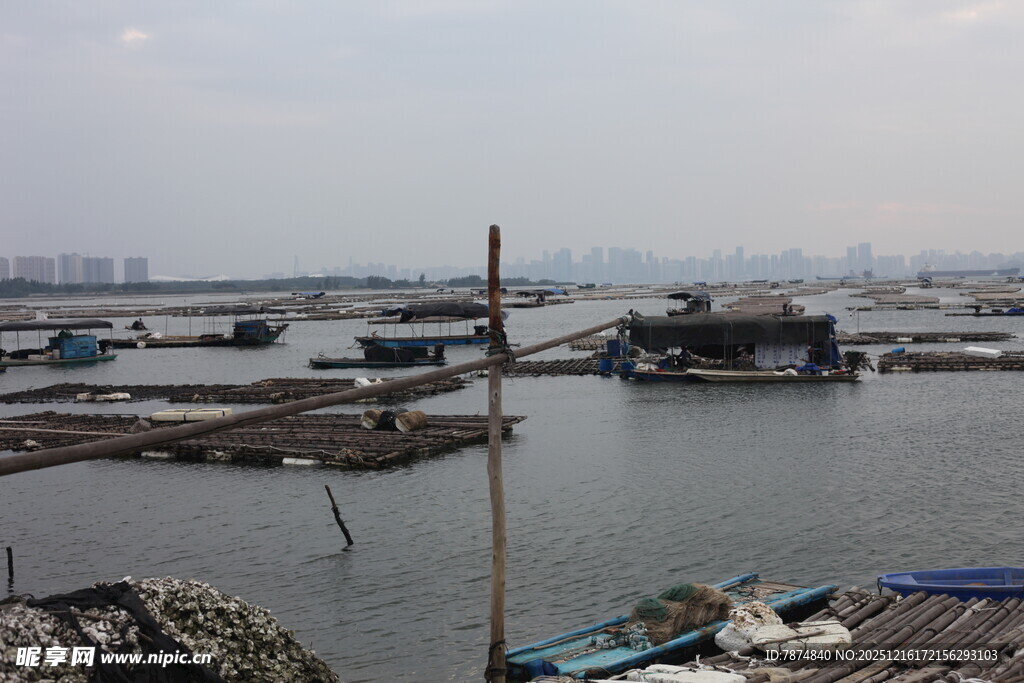水上渔村景观