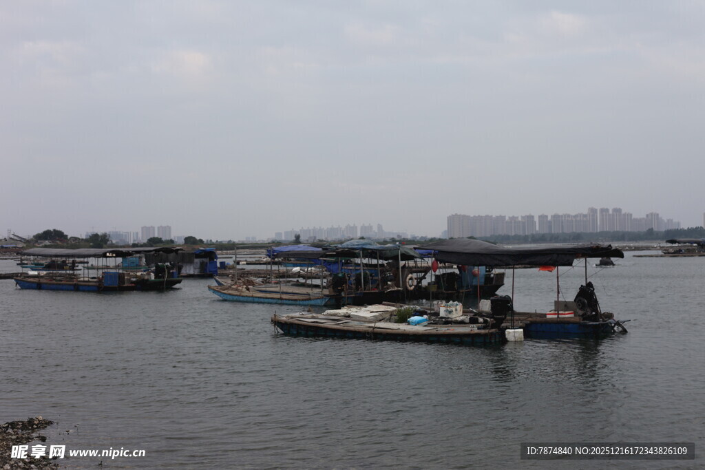 水上渔村场景