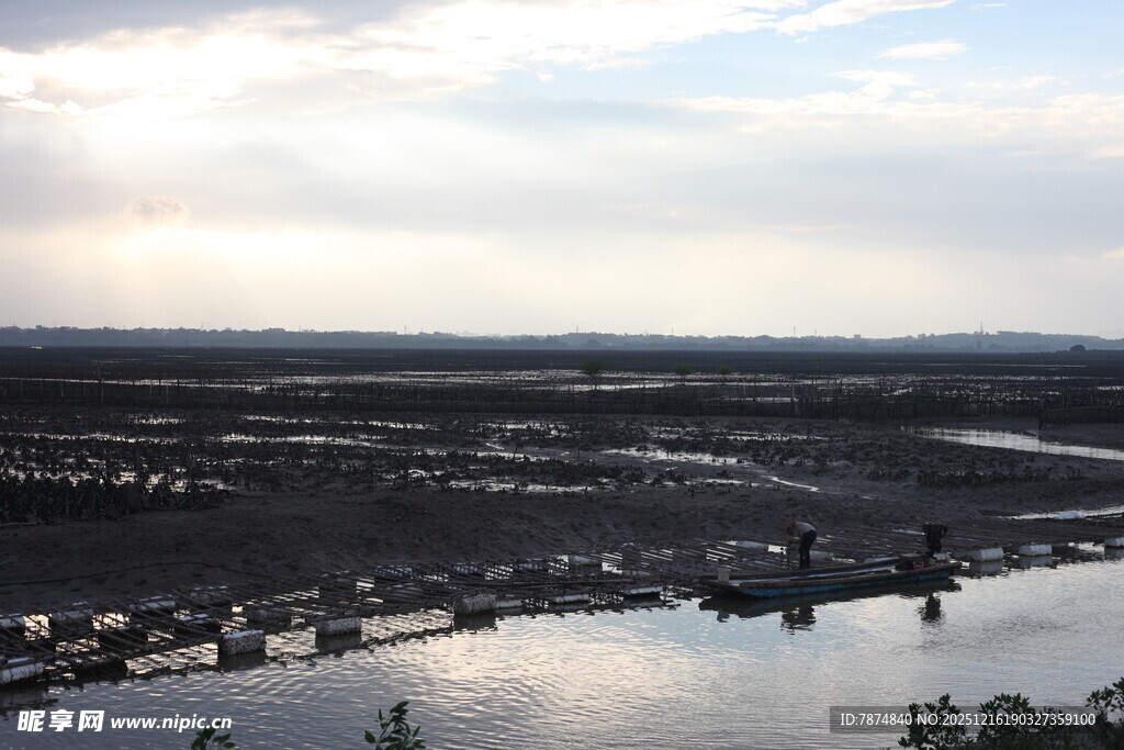 河畔风光 广袤天地景色