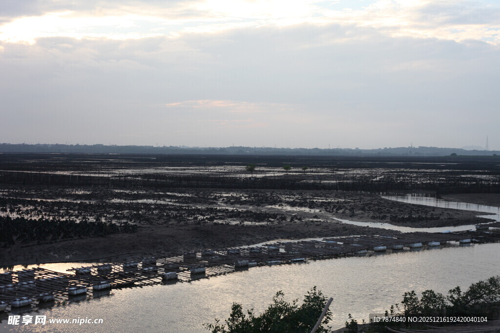 俯瞰河流与广袤大地景观
