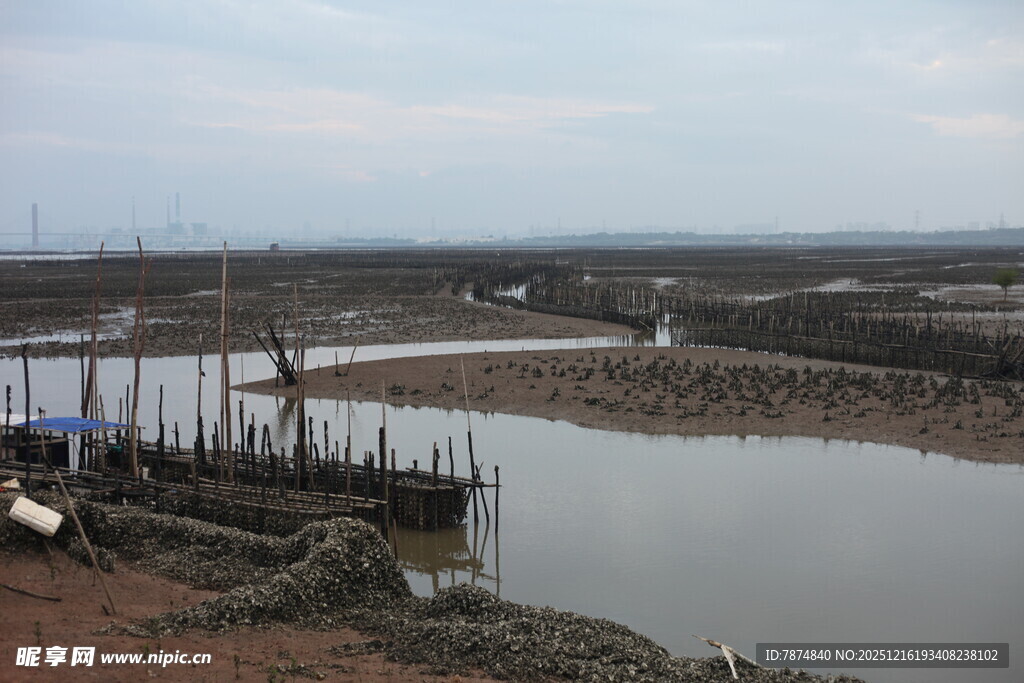 宁静河畔码头风光