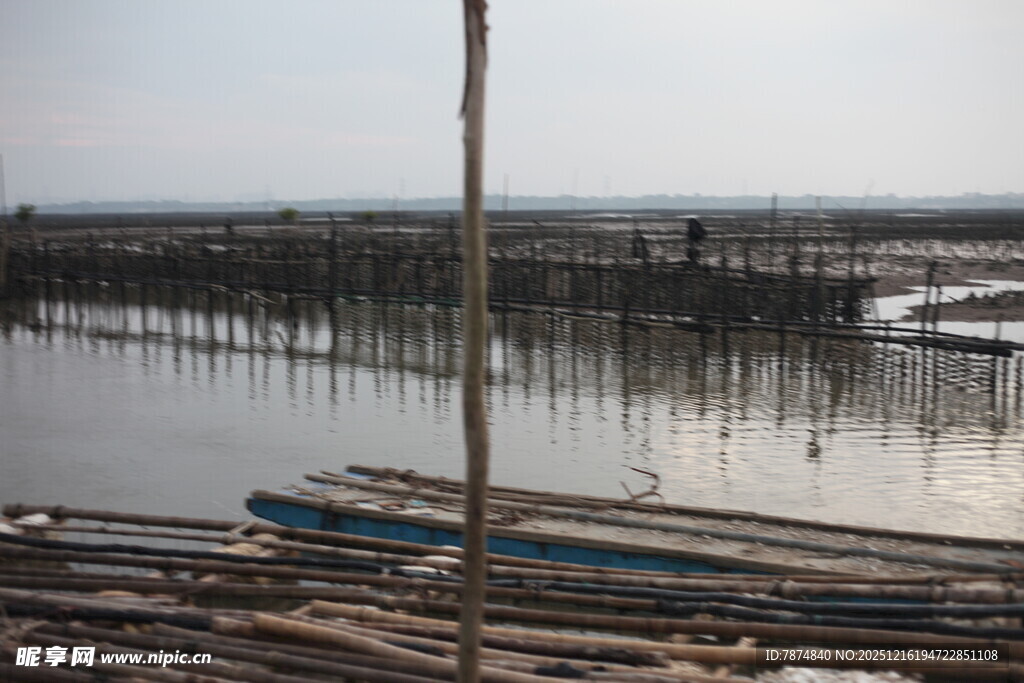 水上渔排景观