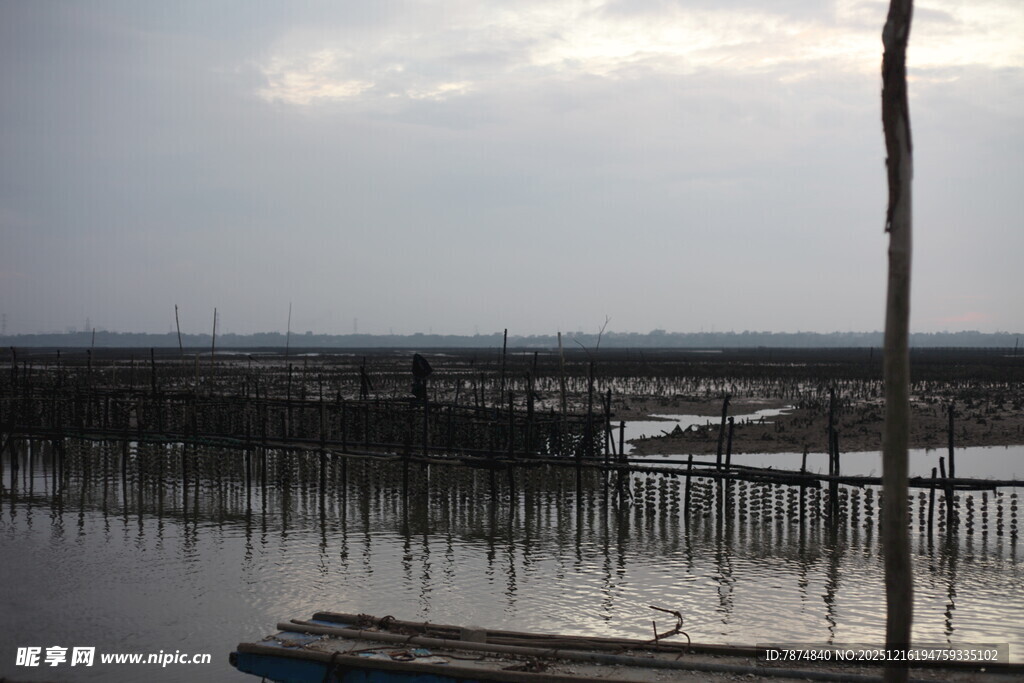 水上渔排景观