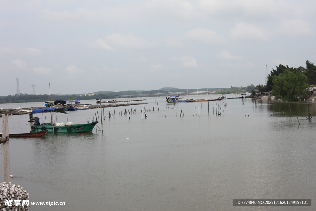 宁静水乡的水上风光
