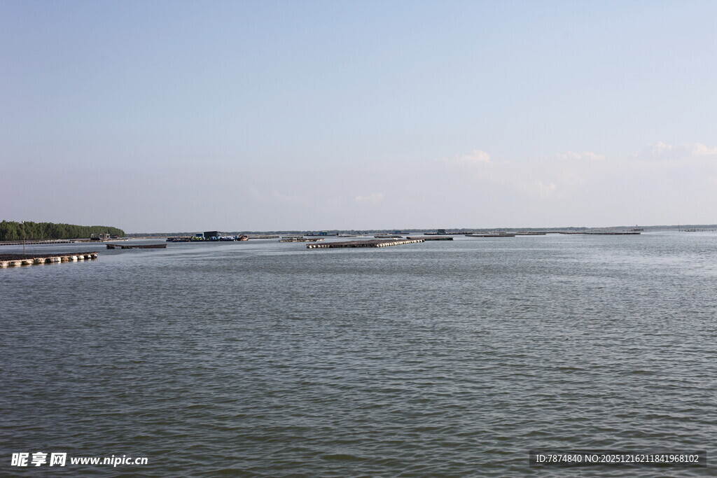 广阔水域风景