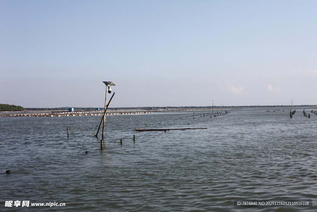 海边浅滩景象