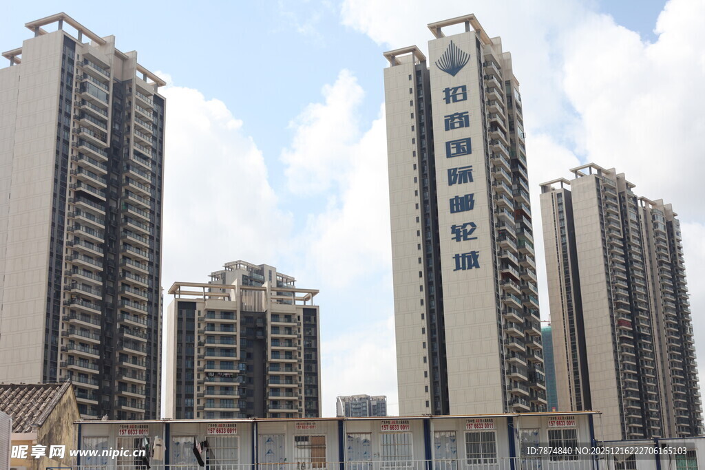 城市中的高层建筑群