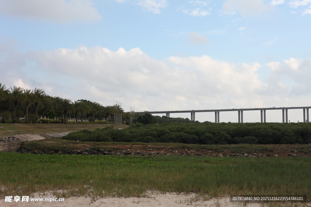 田野上的高架桥
