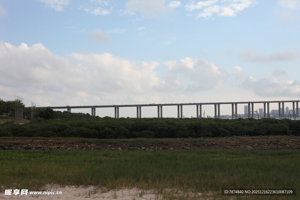 田野上的高架桥
