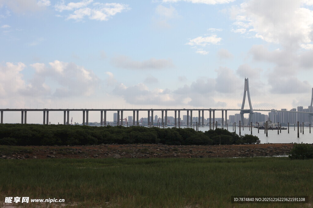 跨海大桥远景风光