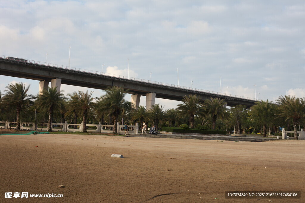 高架桥下的开阔空地