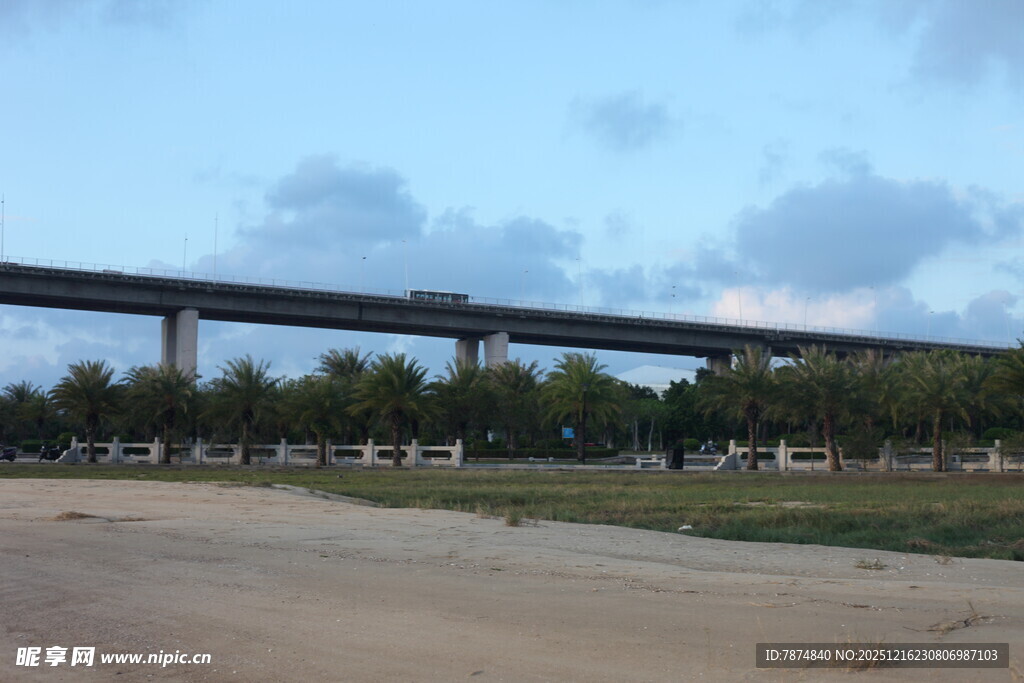 田野上的高架桥