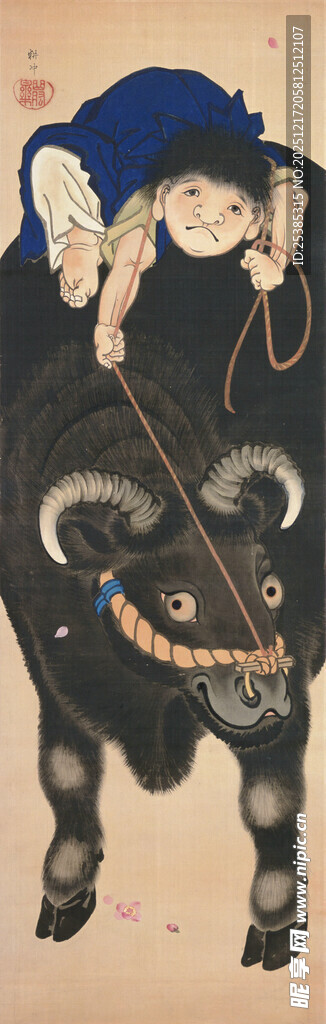 戴帽卡通羊形象插画