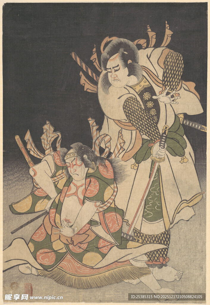 古代女子与孩童嬉戏图