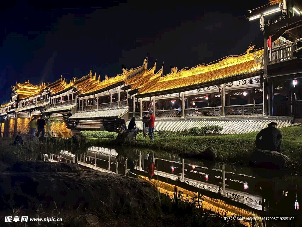 桥廊夜景3