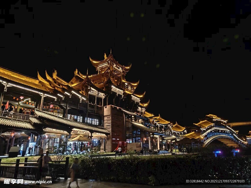桥廊夜景2