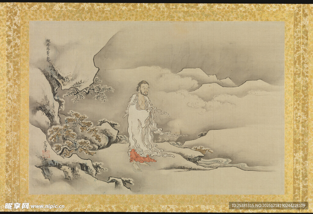 古代人物山水意境图