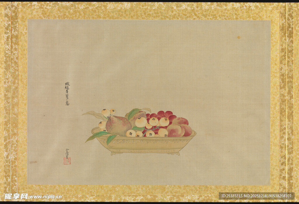 古典花卉绘画作品