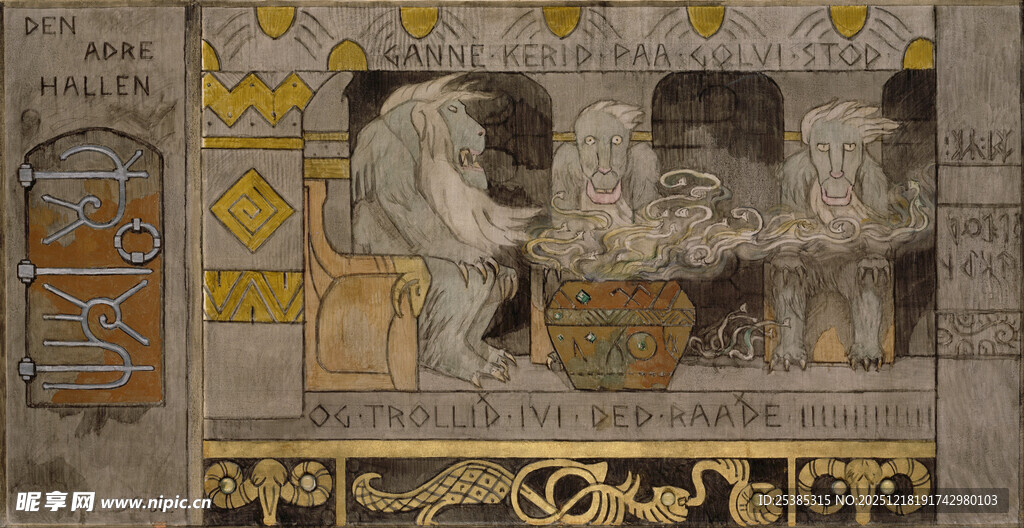 古典风格装饰性艺术画作