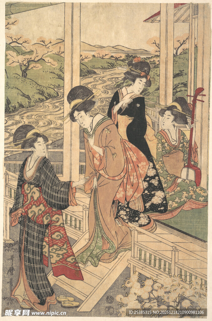 日本传统艺伎聚会场景