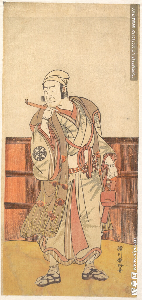 古代武士形象插画