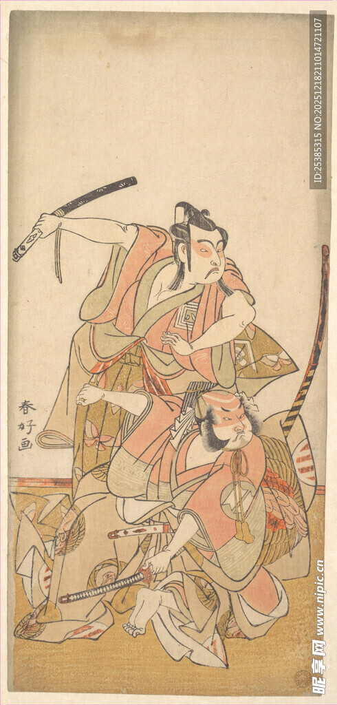 日本古代武士战斗场景