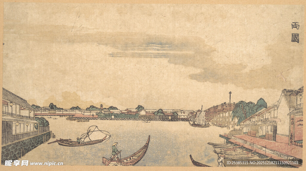 古运河畔船只停泊景象