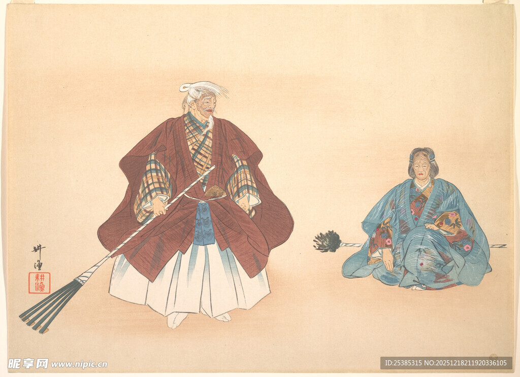 古代人物对坐图