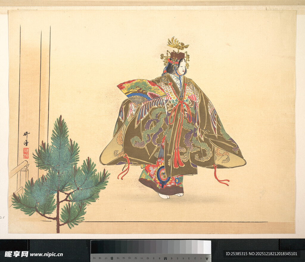 古代人物华丽服饰画像