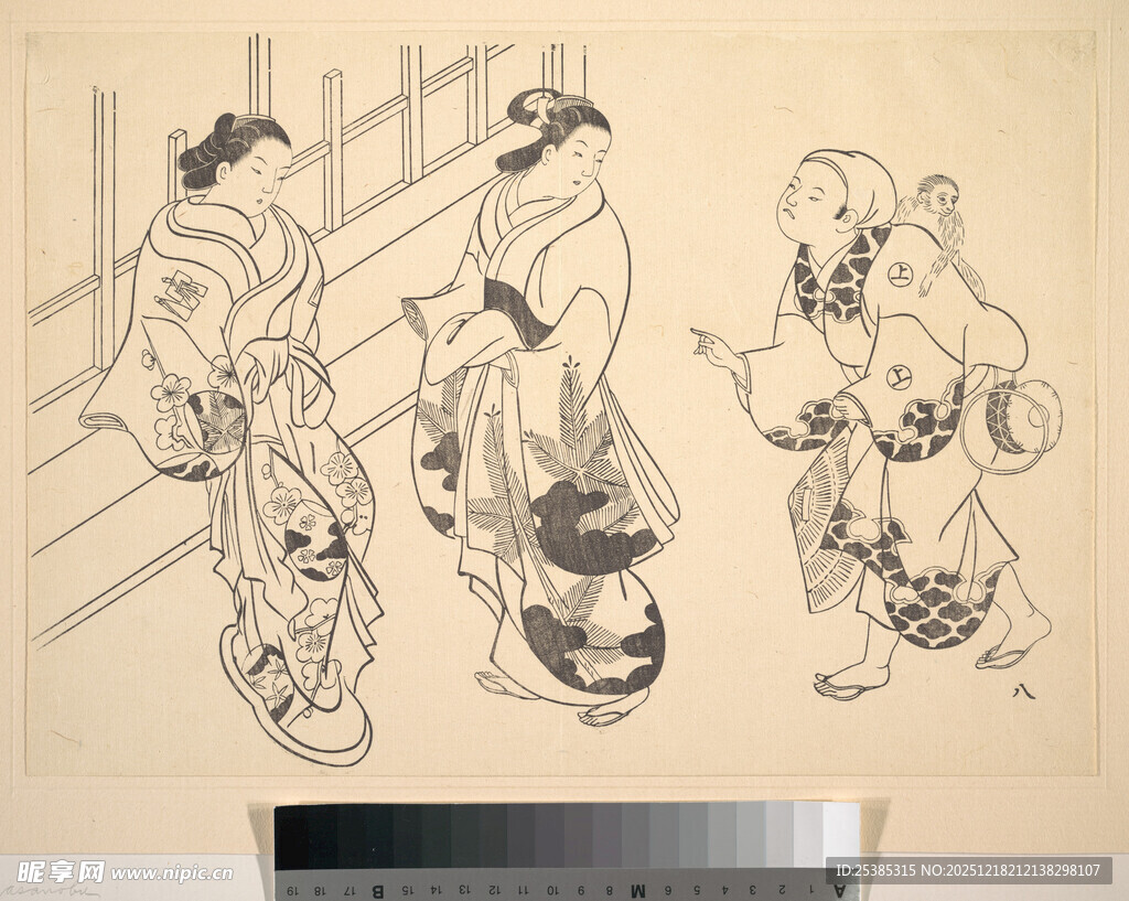 古代人物互动场景图