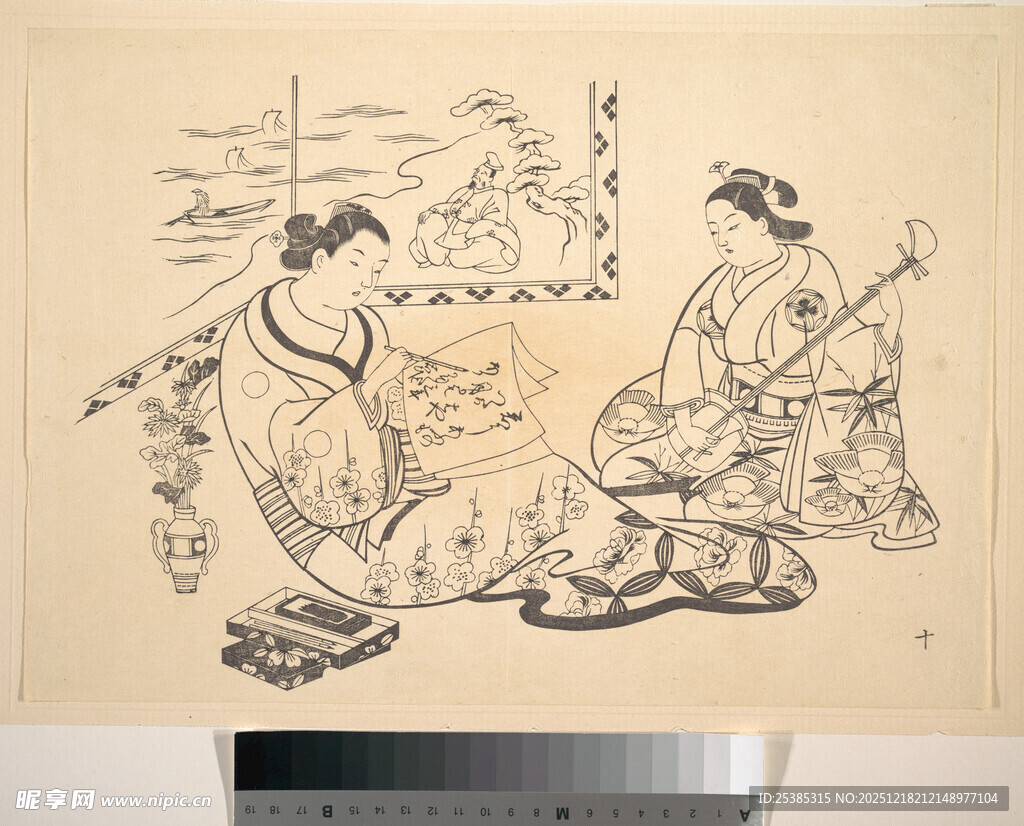 古代人物对坐图