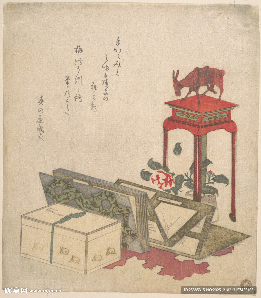 古代牛拉机械图